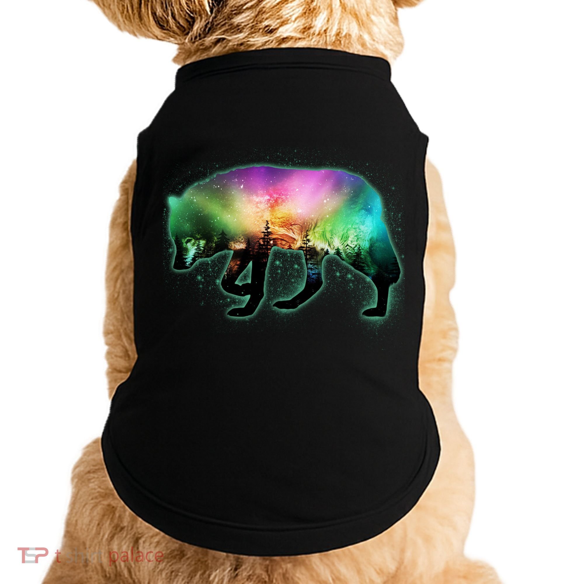 Aurora Borealis Wolf Wilderness Doggie Tank