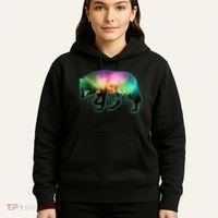 Aurora Borealis Wolf Wilderness Hoodie thumb 5
