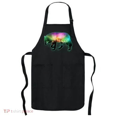 Aurora Borealis Wolf Wilderness Apron
