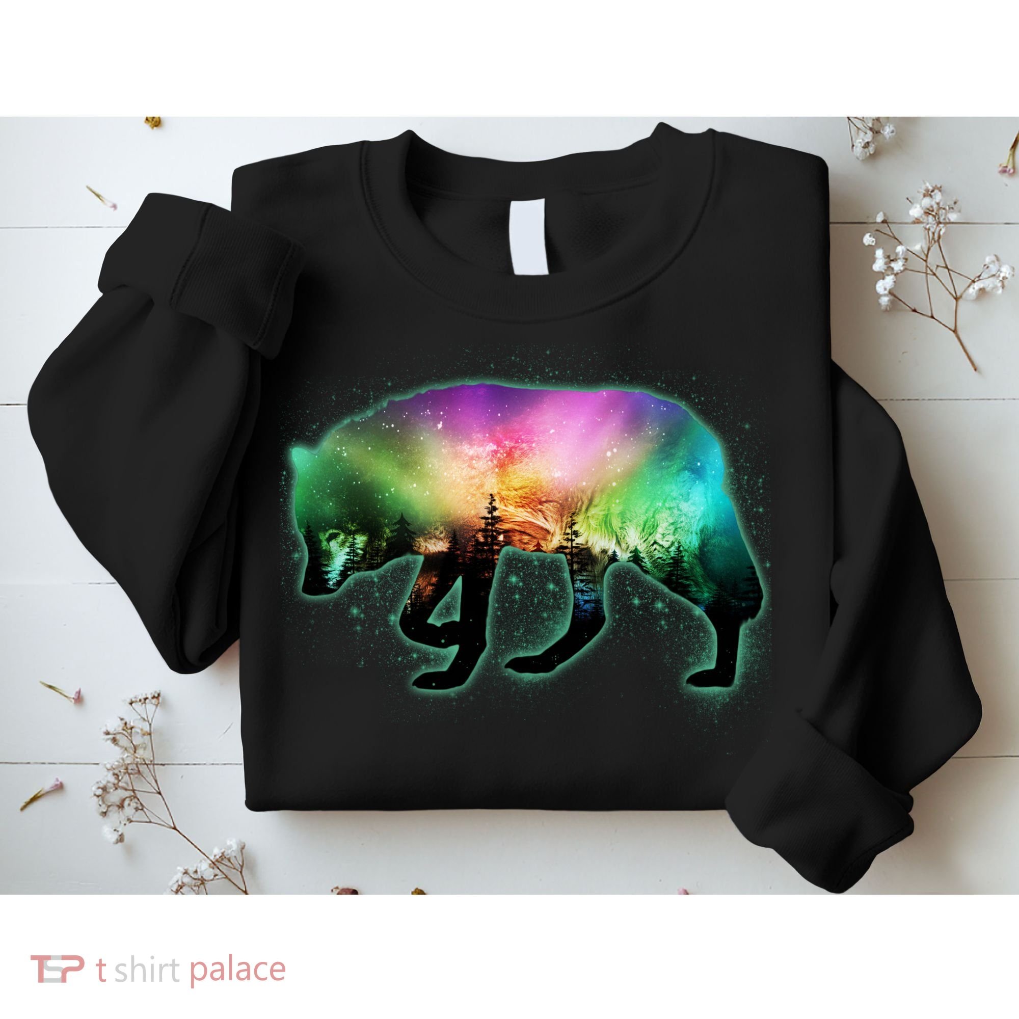 Aurora Borealis Wolf Wilderness Sweatshirt