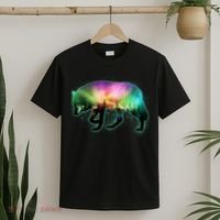 Aurora Borealis Wolf Wilderness T-Shirt thumb 2