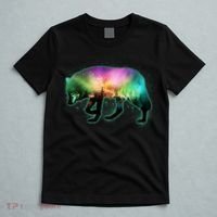 Aurora Borealis Wolf Wilderness T-Shirt thumb 5