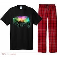 Aurora Borealis Wolf Wilderness Pajama Set thumb 0