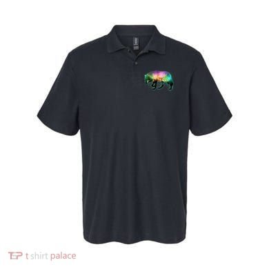 Aurora Borealis Wolf Wilderness Polo