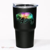 Aurora Borealis Wolf Wilderness Tumbler thumb 0