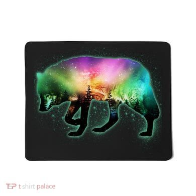 Aurora Borealis Wolf Wilderness Mousepad
