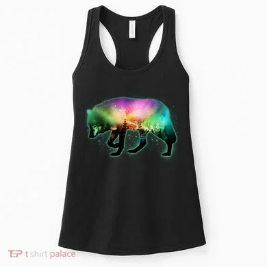 Aurora Borealis Wolf Wilderness Women's Tank Top