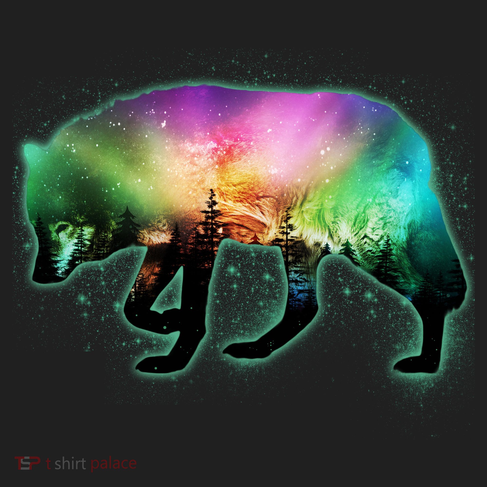 Aurora Borealis Wolf Wilderness Hat