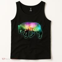 Aurora Borealis Wolf Wilderness Tank Top thumb 2