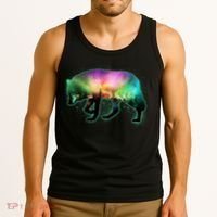 Aurora Borealis Wolf Wilderness Tank Top thumb 3