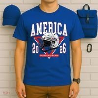 America United States Hockey Champions 2026 USA T-Shirt thumb 6