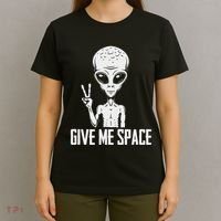 Alien Ufo Space Ship Extraterrestrial Give Me Space T-Shirt thumb 4