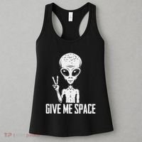 Alien Ufo Space Ship Extraterrestrial Give Me Space Women's Tank Top thumb 3