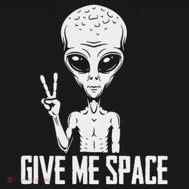 Alien Ufo Space Ship Extraterrestrial Give Me Space Toddler Hoodie