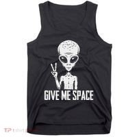 Alien Ufo Space Ship Extraterrestrial Give Me Space Tank Top thumb 0