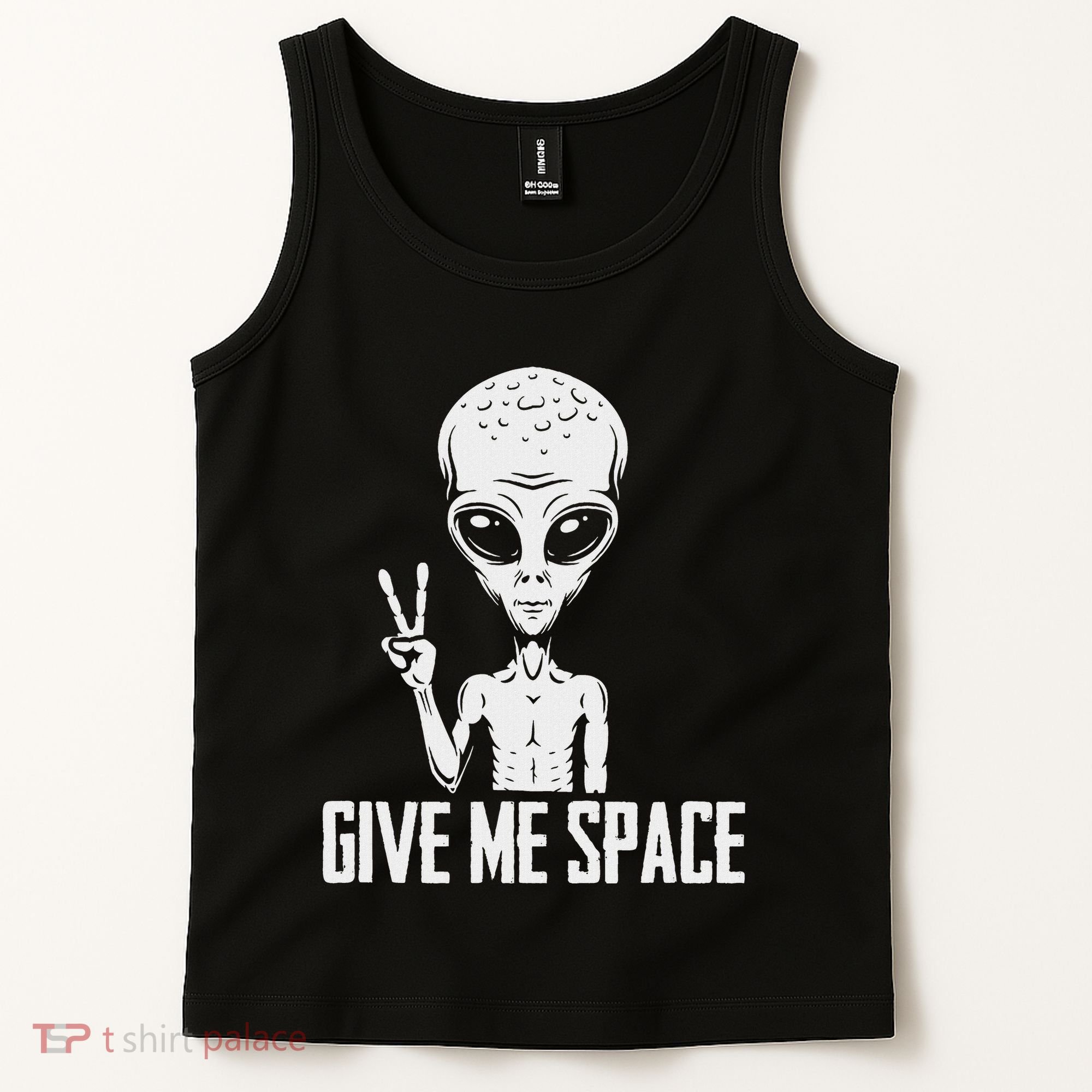 Alien Ufo Space Ship Extraterrestrial Give Me Space Tank Top