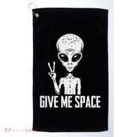 Alien Ufo Space Ship Extraterrestrial Give Me Space Golf Towel thumb 0