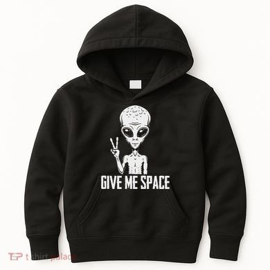 Alien Ufo Space Ship Extraterrestrial Give Me Space Kids Hoodie
