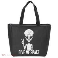 Alien Ufo Space Ship Extraterrestrial Give Me Space Tote Bag thumb 0