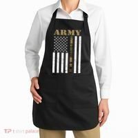 Army United States Thin Camo Line Flag Front And Back Apron thumb 2