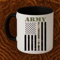 Army United States Thin Camo Line Flag Front And Back Coffee Mug thumb 2