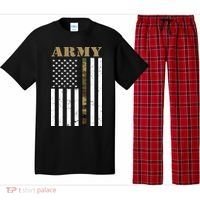 Army United States Thin Camo Line Flag Front And Back Pajama Set thumb 0