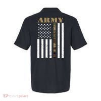 Army United States Thin Camo Line Flag Front And Back Polo thumb 1