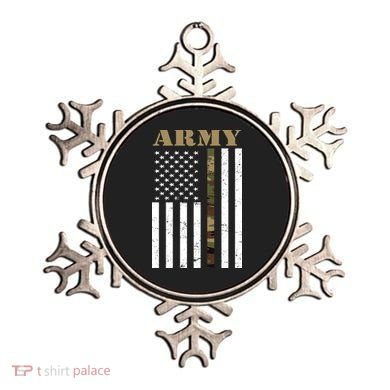 Army United States Thin Camo Line Flag Front And Back Ornament