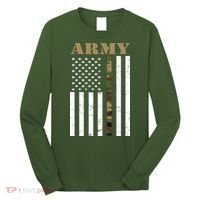 Army United States Thin Camo Line Flag Front And Back Long Sleeve Shirt thumb 0