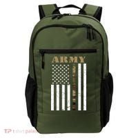 Army United States Thin Camo Line Flag Front And Back Backpack thumb 0