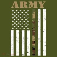 Army United States Thin Camo Line Flag Front And Back Backpack thumb 2