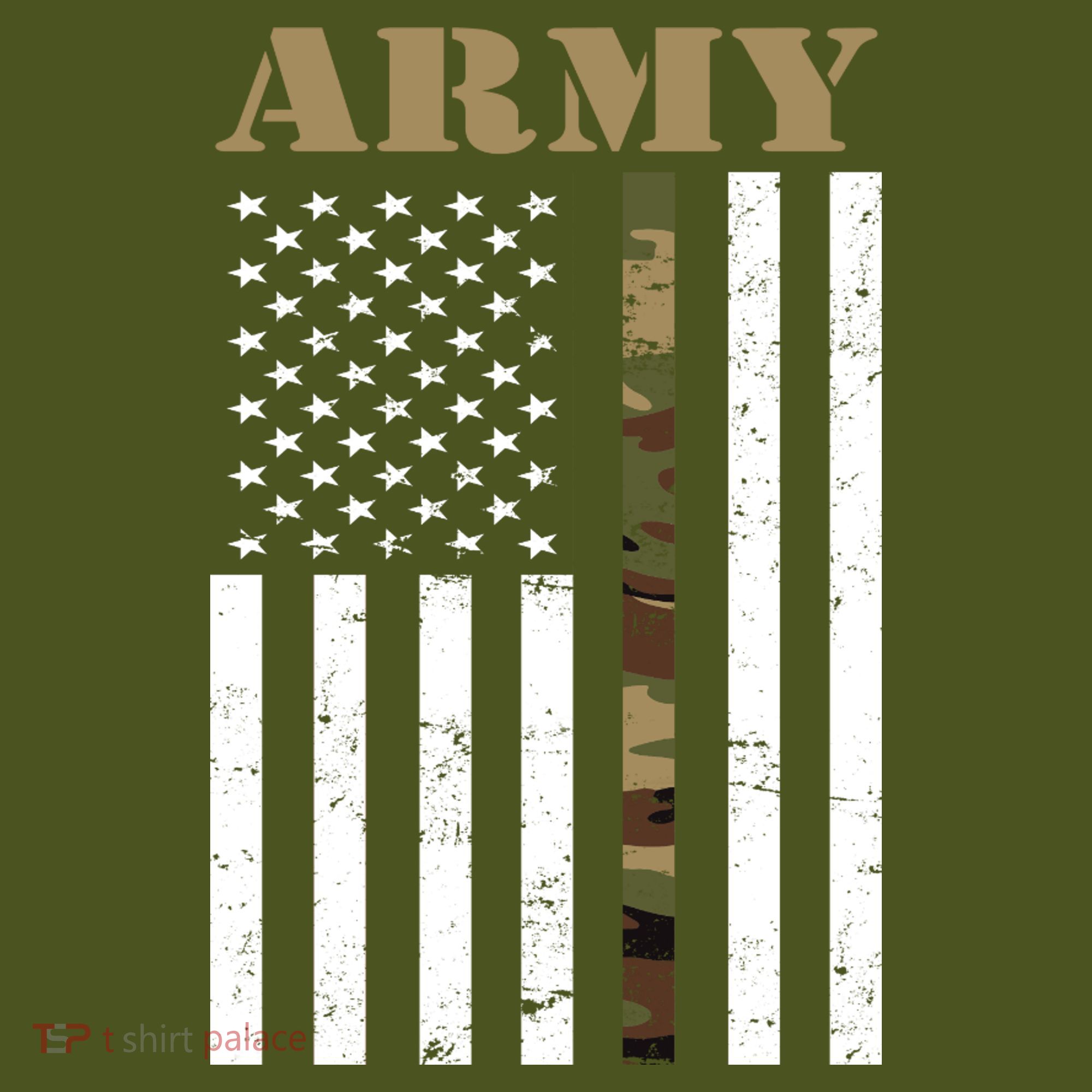 Army United States Thin Camo Line Flag Front And Back Mousepad