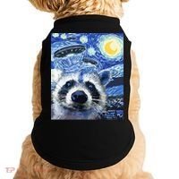Alien Ufo Starry Night Racoon Doggie Tank thumb 0