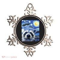 Alien Ufo Starry Night Racoon Ornament thumb 0