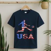 America USA Soccer Player American USA America Flag T-Shirt thumb 2