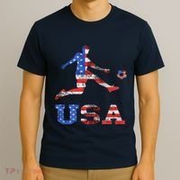 America USA Soccer Player American USA America Flag T-Shirt thumb 3