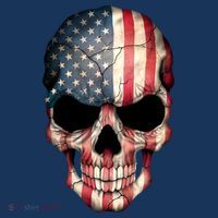 American USA Skull Grunge American Flag Women's Tank Top thumb 5