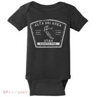 Alta Utah Snow Skiing Baby Bodysuit thumb 0