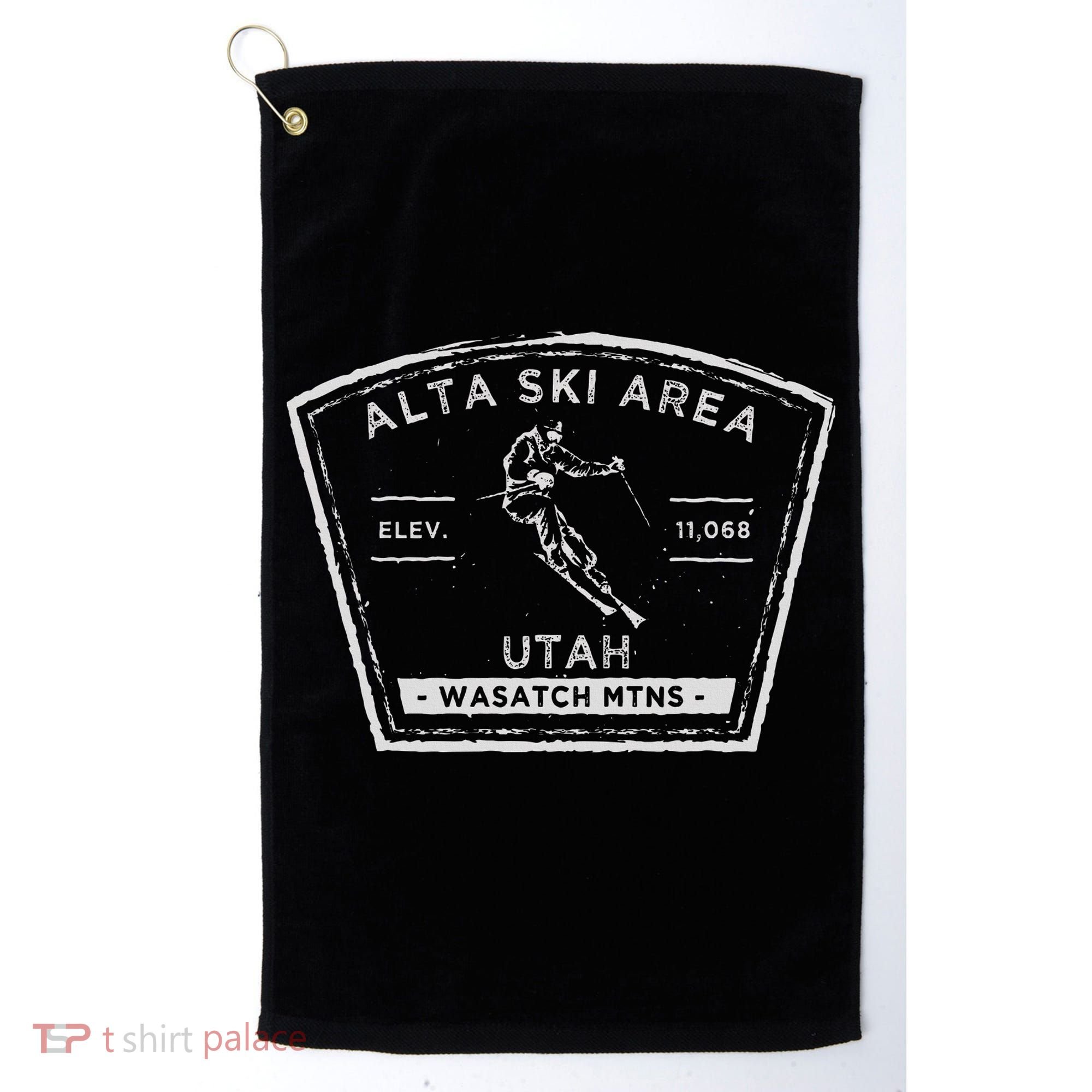 Alta Utah Snow Skiing Golf Towel