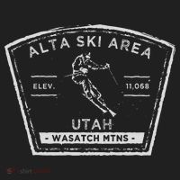 Alta Utah Snow Skiing Golf Towel thumb 3