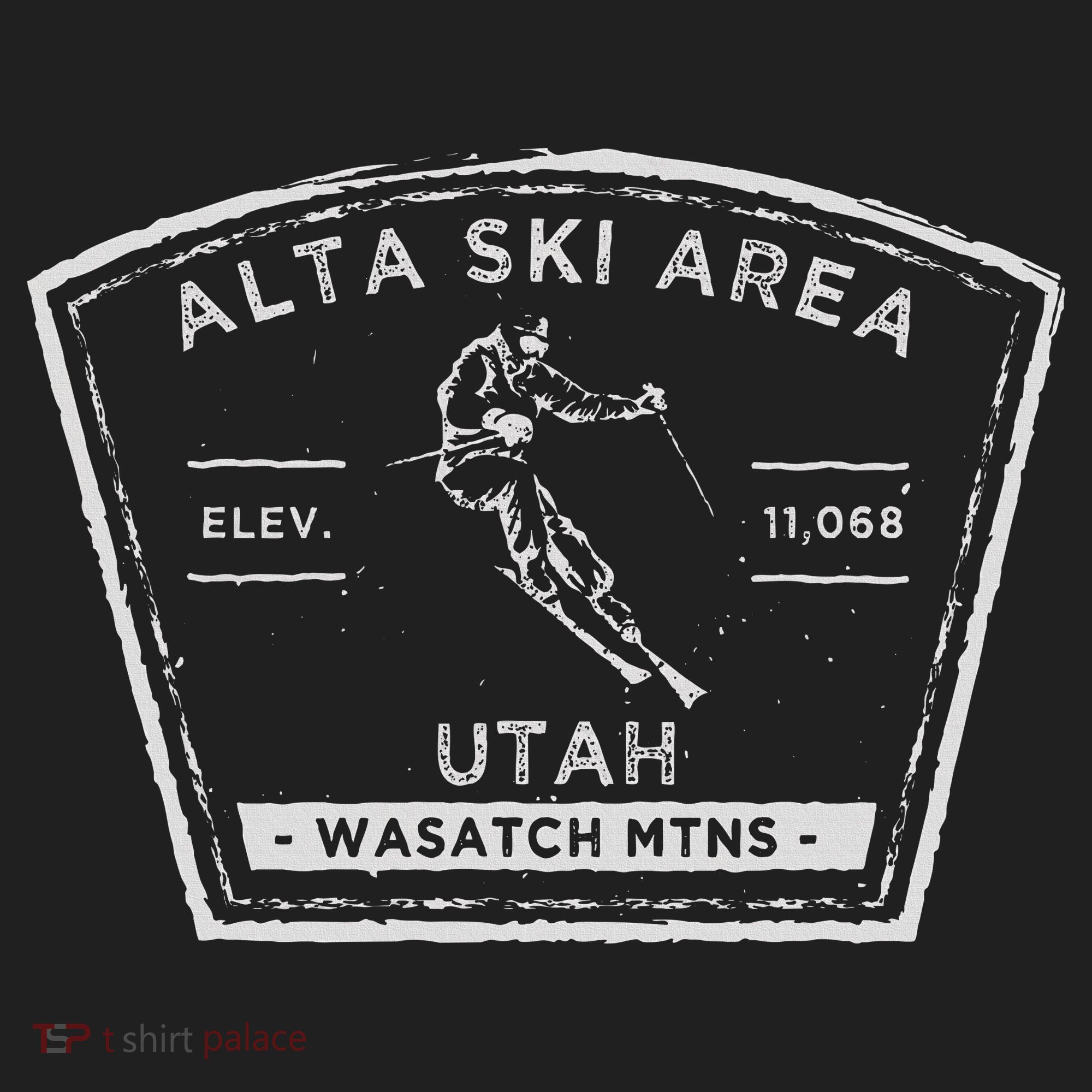 Alta Utah Snow Skiing Golf Towel