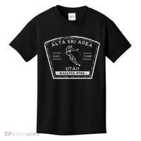 Alta Utah Snow Skiing Kids T-Shirt thumb 0