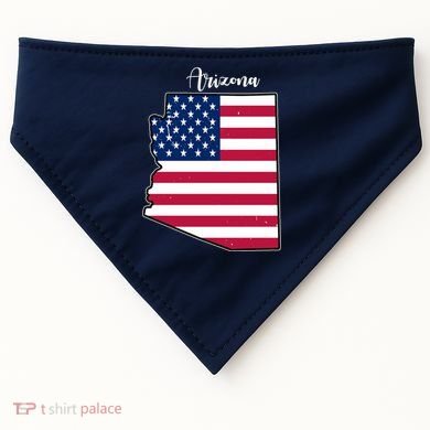 Arizona United States Map USA-Made Doggie Bandana