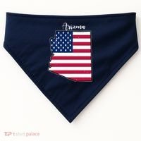 Arizona United States Map USA-Made Doggie Bandana thumb 0