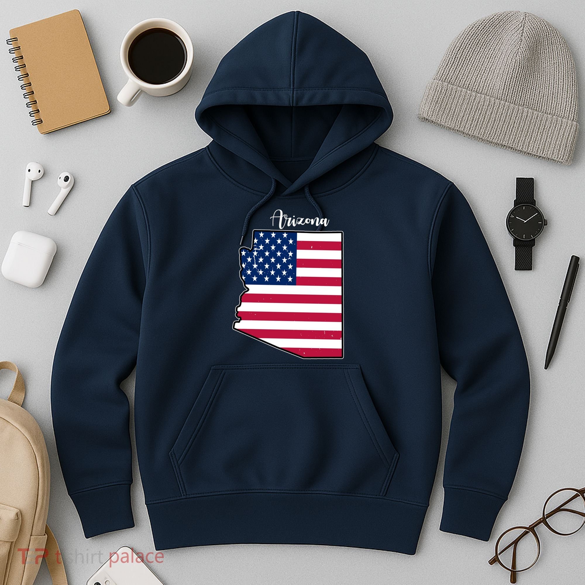 Arizona United States Map Hoodie