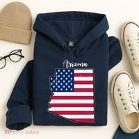 Arizona United States Map Hoodie thumb 4