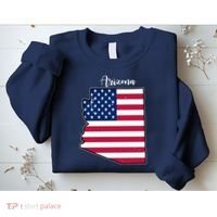 Arizona United States Map Sweatshirt thumb 2