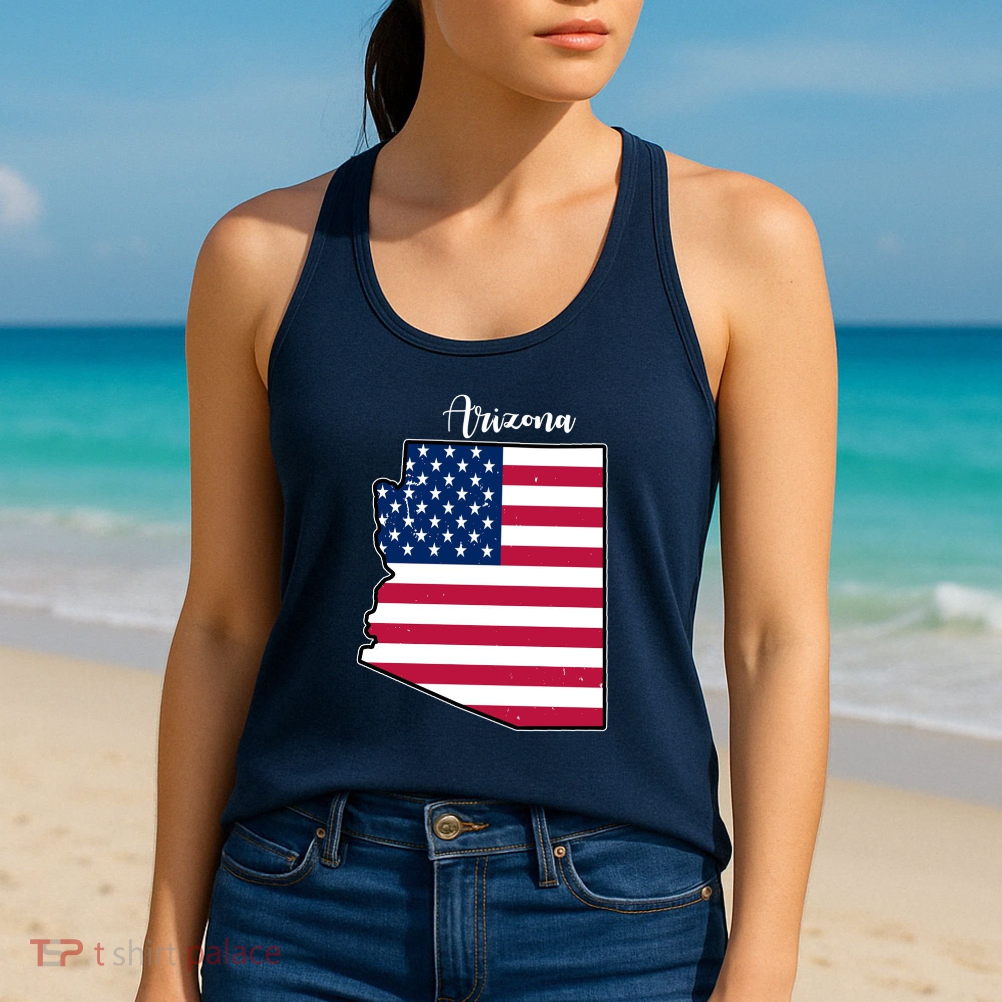 Arizona United States Map Women's Tank Top