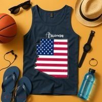 Arizona United States Map Tank Top thumb 4