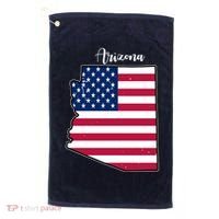Arizona United States Map Golf Towel thumb 0